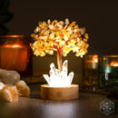 Citrine Tree & Clear Quartz Points - Golden Lamp of Wealth CI470 🌟