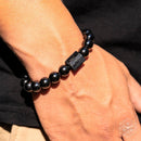 Habit Breaker - Black Obsidian & Tourmaline Bracelet CI571