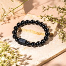 Habit Breaker - Black Obsidian & Tourmaline Bracelet CI571