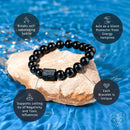 Habit Breaker - Black Obsidian & Tourmaline Bracelet CI571