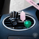 Hamsa Hand of Safe Travels: Aromatherapy Crystal Car Kit CI492 🌟🪻🌟