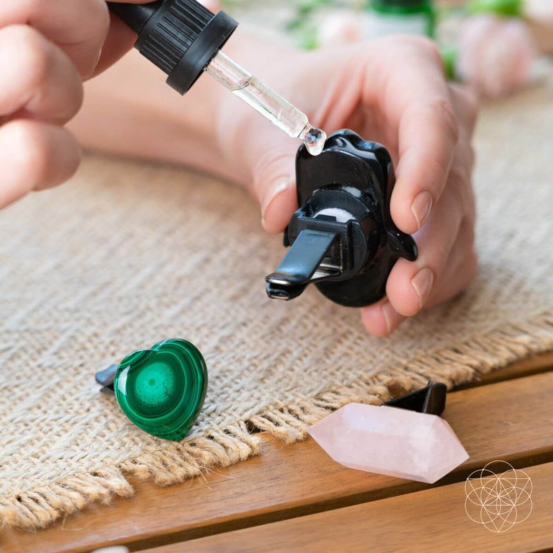 Hamsa Hand of Safe Travels: Aromatherapy Crystal Car Kit CI492 🌟🪻🌟