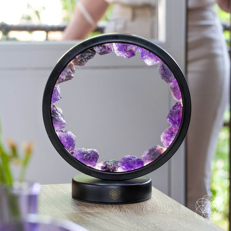 Amethyst Spiritual Protection & Peace Lamp C1499 🌸