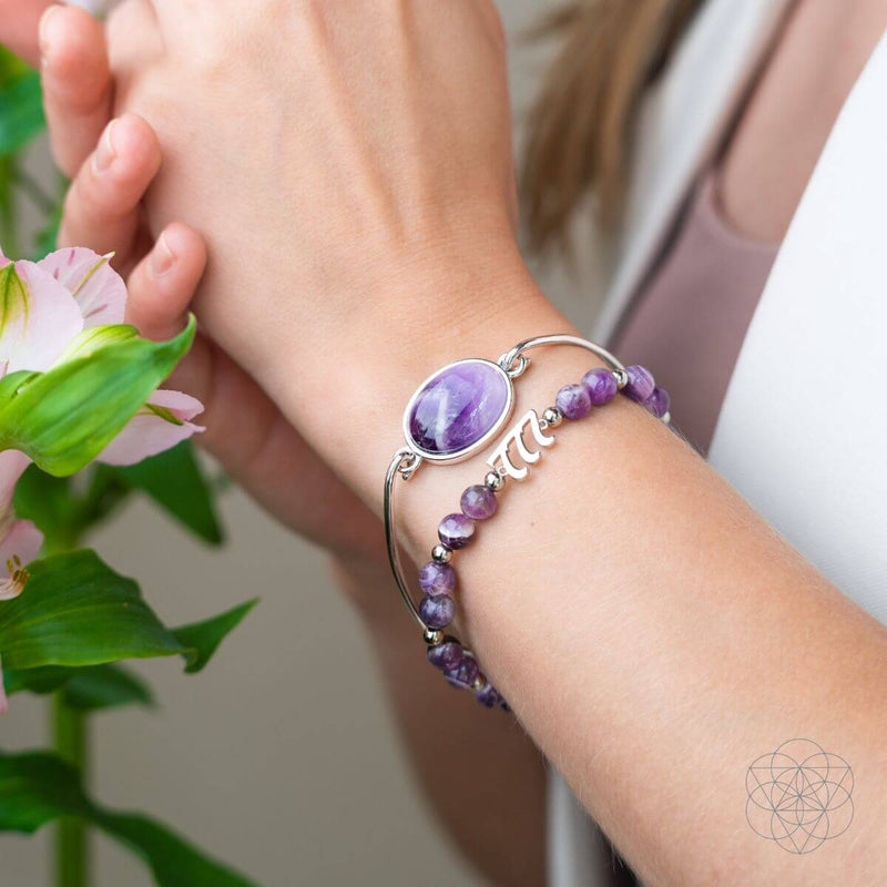 777 Lucky Amethyst Bracelet Set