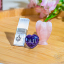 Rose Quartz Angel, Heart, Selenite 11:11 Blessed Car Crystal Kit CI509🪽