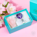 Rose Quartz Angel, Heart, Selenite 11:11 Blessed Car Crystal Kit CI509🪽