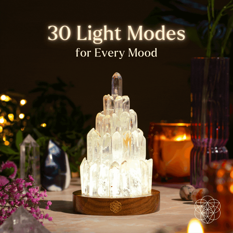 The Clear Quartz Manifestation Tower Lamp CI590 🪔