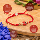 Lucky Ladybug - Four-Strand Red String Bracelet 🧚‍♀️CI537