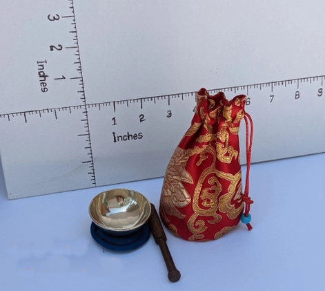 Brass Singing Bowl from Nepal,  Mini or Small Set, FB3385