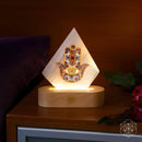 Selenite Hamsa Mood Lamp of Rejuvenation CI562 🪭