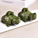 Nephrite Jade Mother Turtle & Baby Figurine Carving / Totem /Spirit Animal FB1797 🐢
