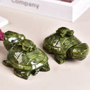 Nephrite Jade Mother Turtle & Baby Figurine Carving / Totem /Spirit Animal FB1797 🐢
