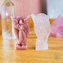 Angel Carving of Ascension, Clear Quartz, Personal Protector CI52 🪽