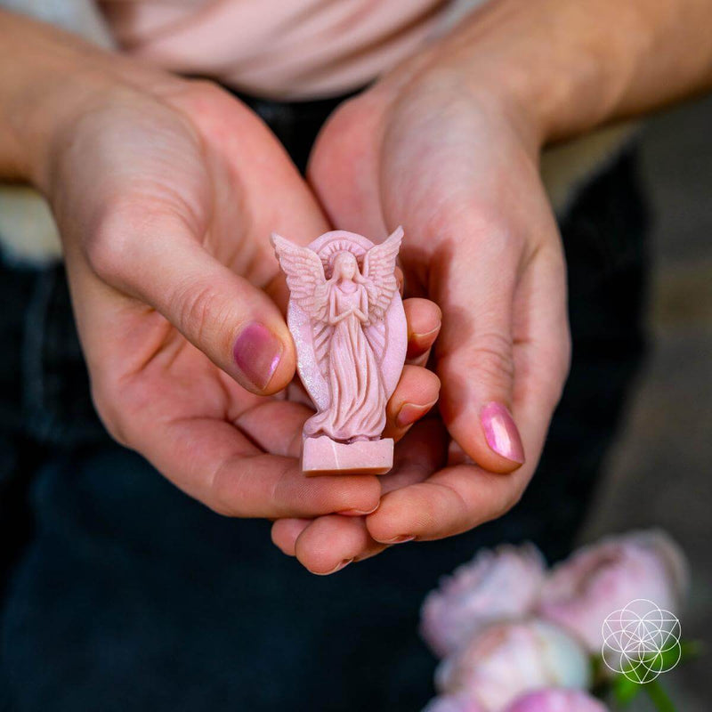 Angel Carving of Ascension, Clear Quartz, Personal Protector CI526A 🪽