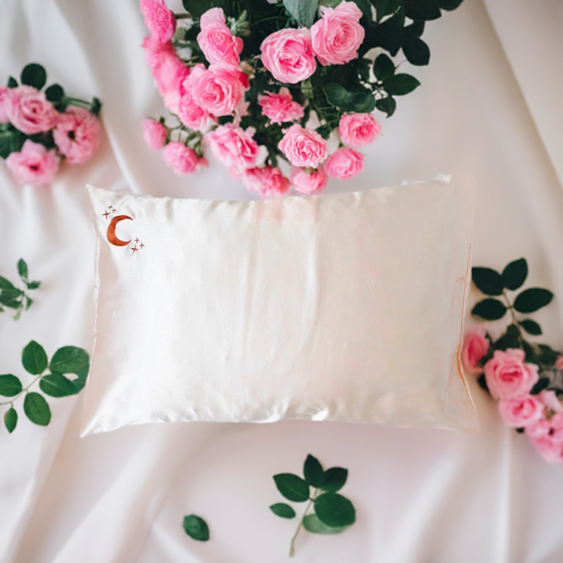 Crystal Dreams Silk Pillowcase with Gem Pocket FB3404