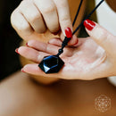 Premium Black Obsidian Talisman with matching Adjustable Cord L08X 💦