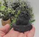 Shungite Owl & Owlet on Base, grounding FB1346 🦉