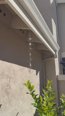 Copper Rings with Rough Stones Hanging Sun Catcher FB1683