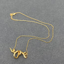 Winding Python 18K Gold Plate Necklace FB2603 🌟