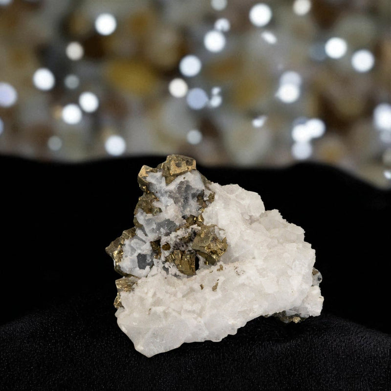 Quartz and Pyrite Natural Points Cluster 🧡🔔🧡 CD-10144