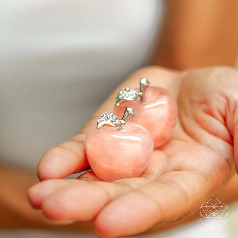 Rose Quartz Love Apples, Set of 2 CI106 🍎