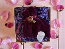 Dragonfly Gem Pouch Boxed Set - Rose Quartz for Relationships, Nurturing energy FB1231