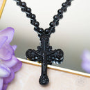 Black Obsidian Cross of Faith & Protection CI497 🌟