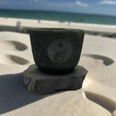Shungite Yin Yang Bowl Candle Holder FB3449 💠