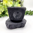 Shungite Yin Yang Bowl Candle Holder FB3449 💠