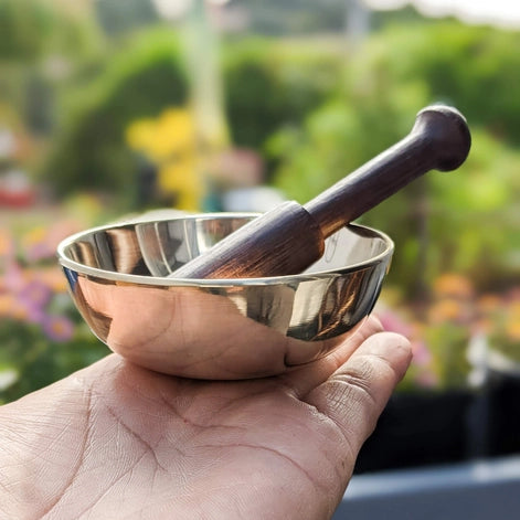Brass Singing Bowl from Nepal,  Mini or Small Set, FB3385