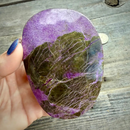 Stichtite with Serpentine Atlantisite Freeform – Barberton, South Africa 💜 SSF005