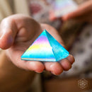 Angel Aura or Aqua Aura Pyramids - Intuition, Focus, Wisdom CI517 🧚