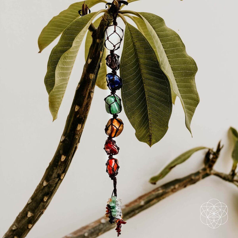 The 7 Chakra Healing Tassel for Home, Work, Car, Sacred Space CI80 💗