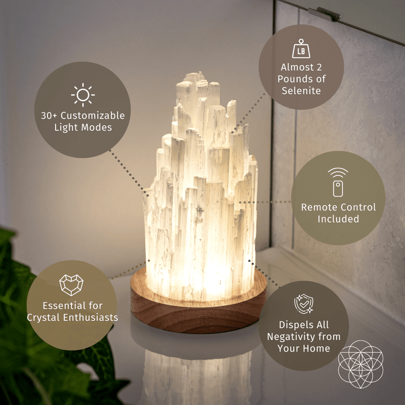 The Cleanse-All Selenite Lamp - 2 Pounds of Healing Energy 💗