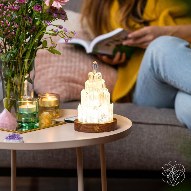 The Clear Quartz Manifestation Tower Lamp CI590 🪔