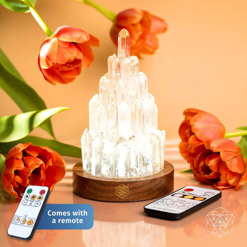 The Clear Quartz Manifestation Tower Lamp CI590 🪔