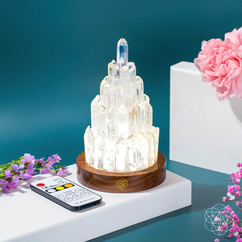 The Clear Quartz Manifestation Tower Lamp CI590 🪔