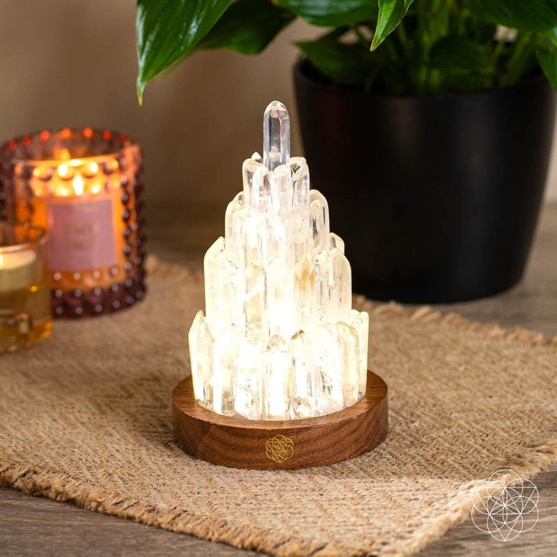 The Clear Quartz Manifestation Tower Lamp CI590 🪔