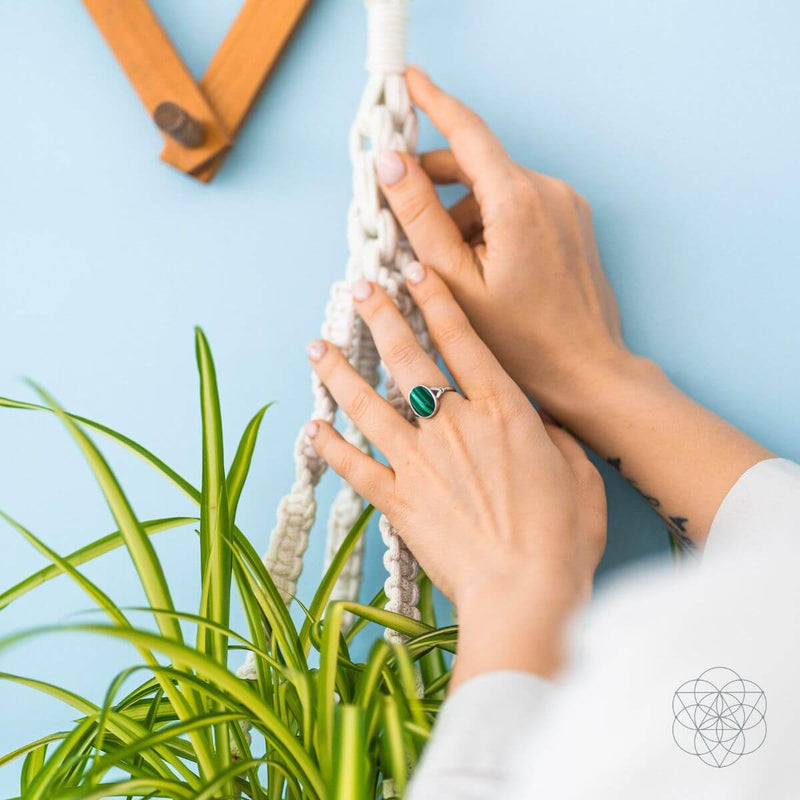 The Heart-Healing Malachite Ring CI355 💚