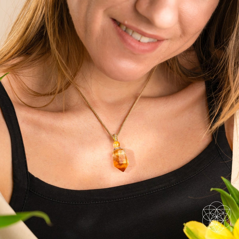 The Citrine Point Prosperity Pendant CI585 🔥