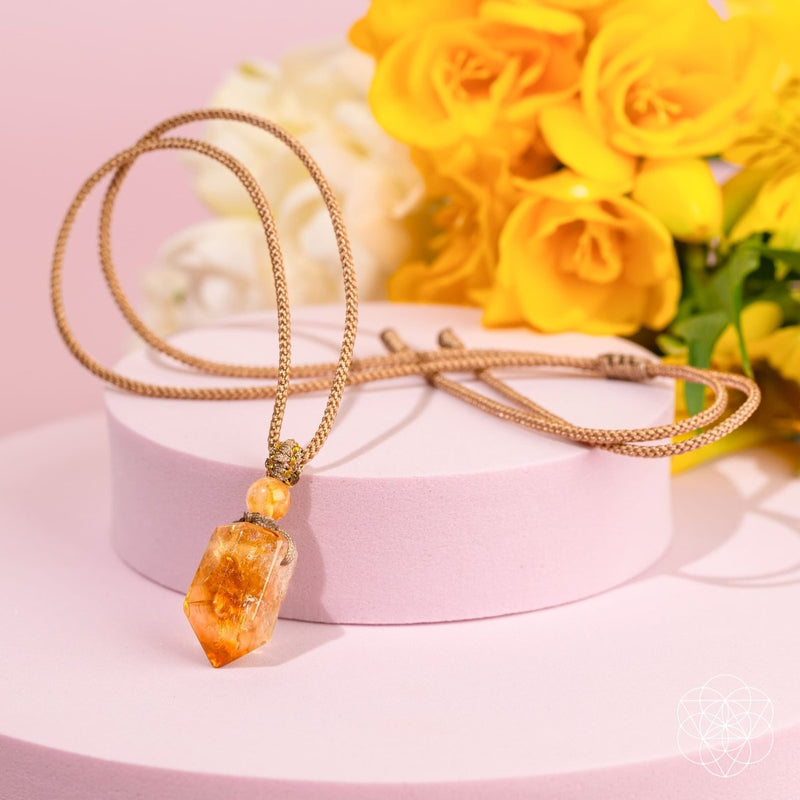 The Citrine Point Prosperity Pendant CI585 🔥
