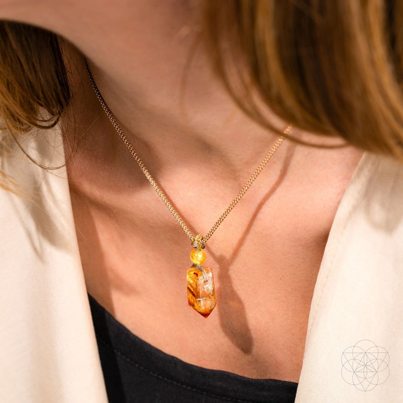 The Citrine Point Prosperity Pendant CI585 🔥