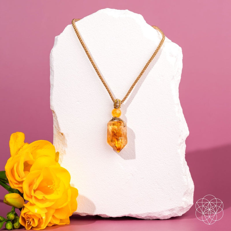 The Citrine Point Prosperity Pendant CI585 🔥