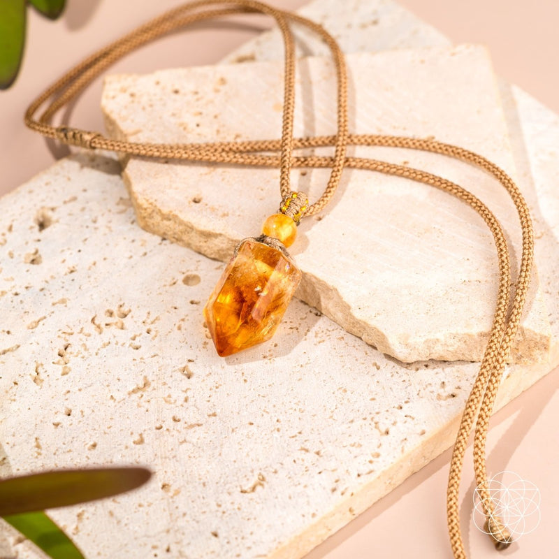 The Citrine Point Prosperity Pendant CI585 🔥
