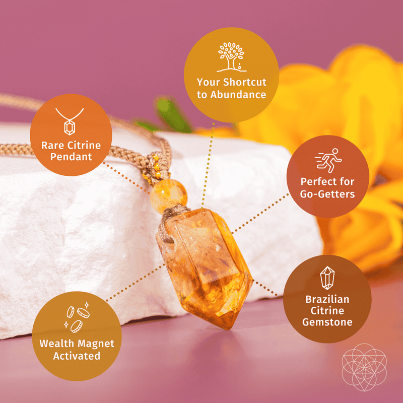 The Citrine Point Prosperity Pendant CI585 🔥