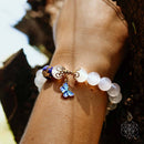 The Spiritual Growth White Agate Bracelet 🍀🧡🍀 CI108X