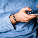 Tiger Eye & Black Agate Stability Bracelet CI154AY 🌸