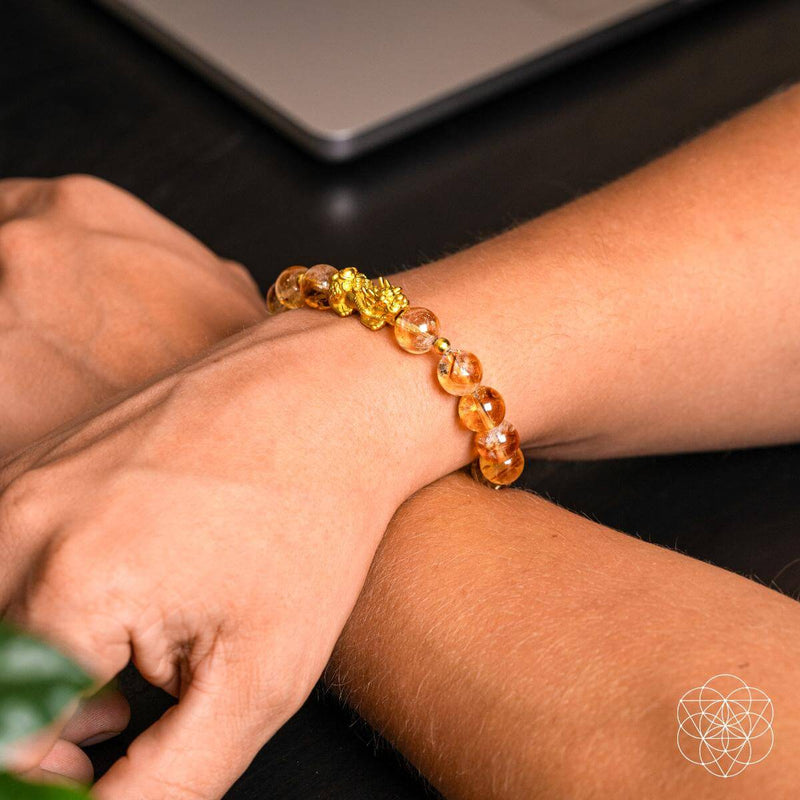 The Citrine  Pi Yao Charm Ultimate Wealth Bracelet CI578 🐉