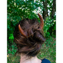 Wood Hand Carved Hair Fork FB1763 🧡