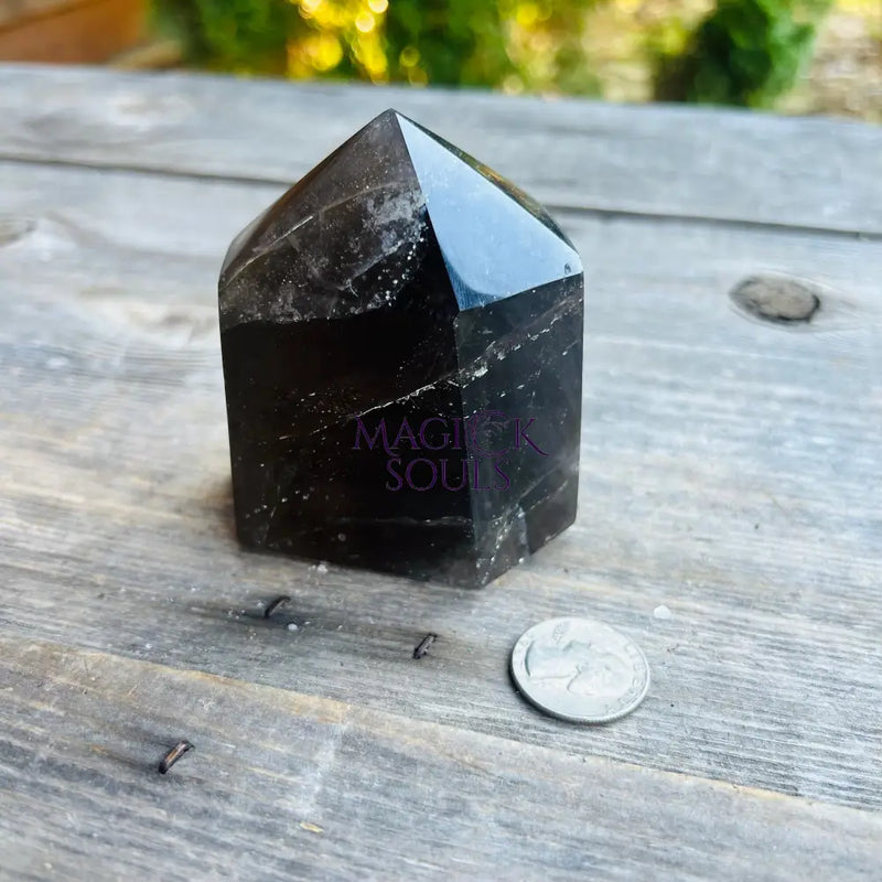 Smoky Quartz Crystal Extra Large Tower 🐦‍⬛ MG1